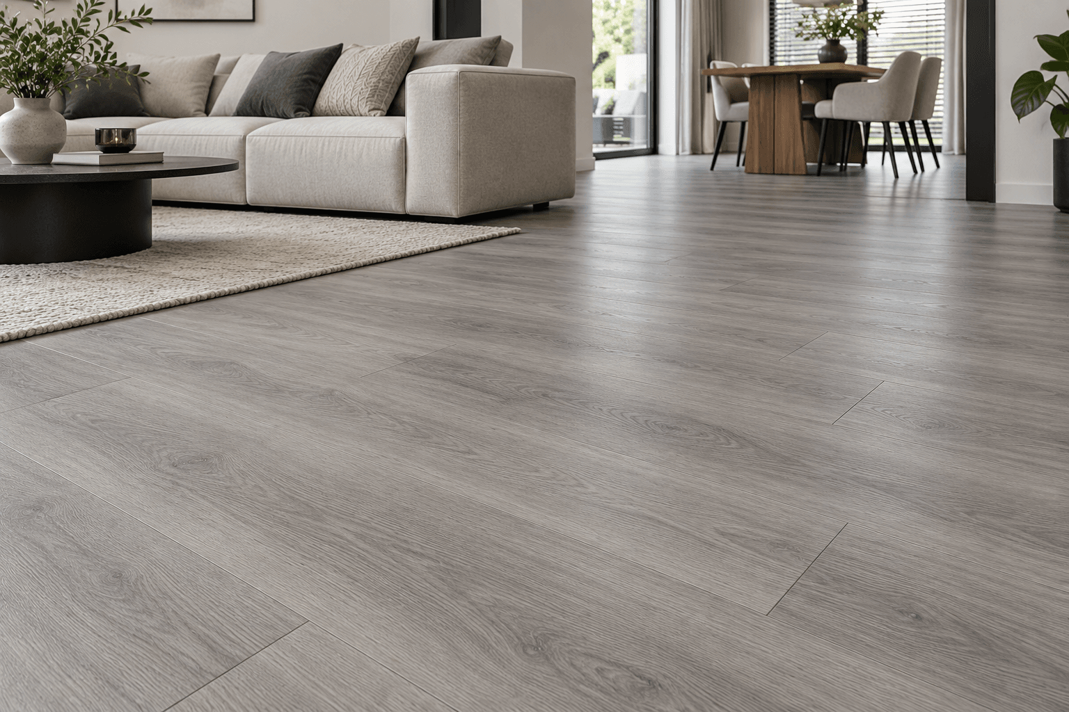 grijze pvc vloer